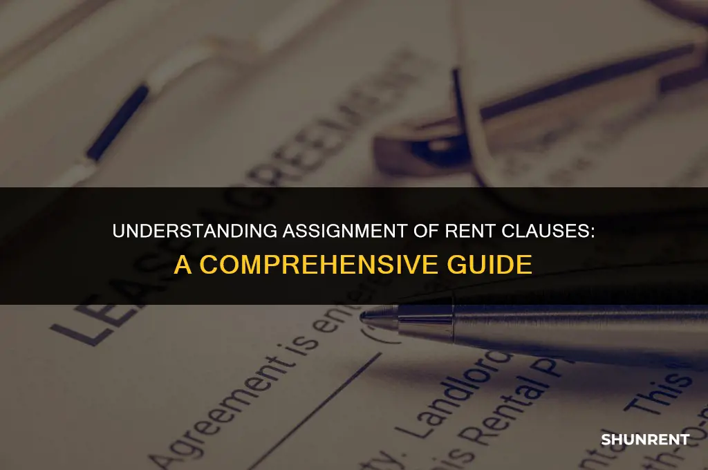 what is an assignment of rent clause