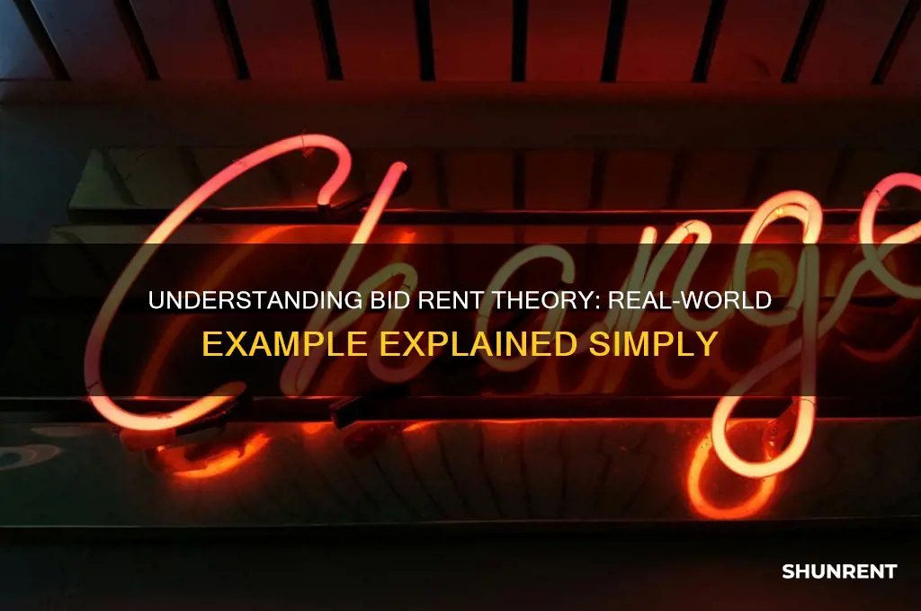what is an example of bid rent theory