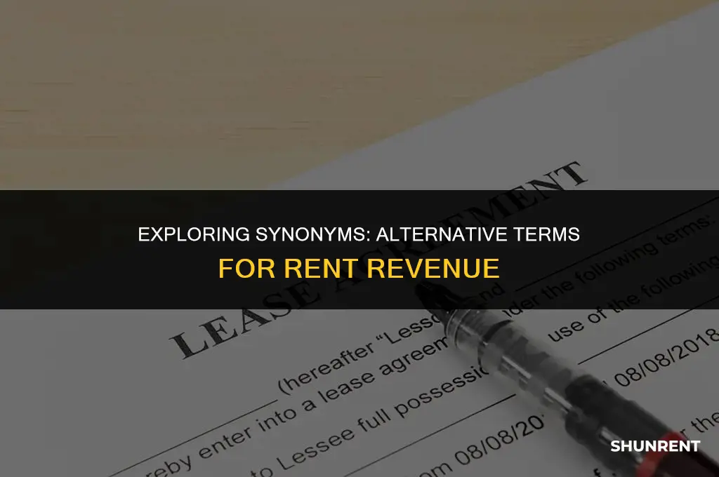 what is another word for rent revenue