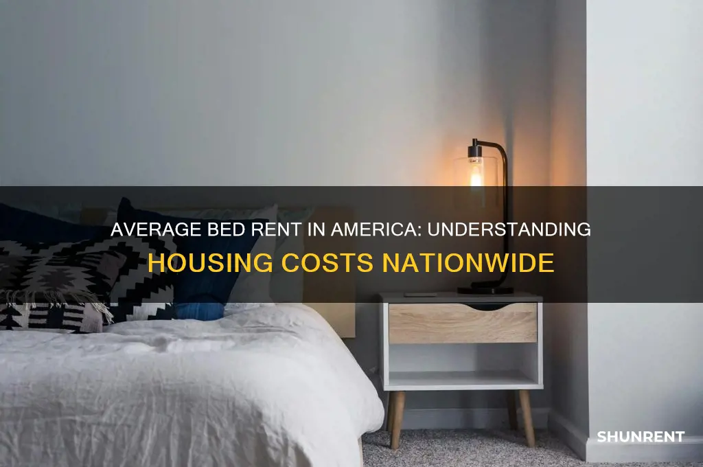 what is average o bed rent in america