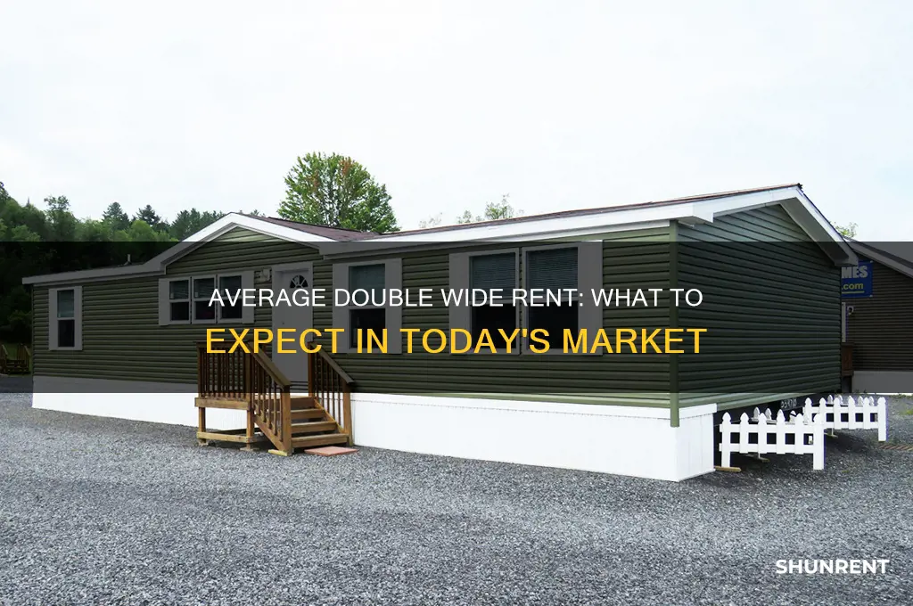 what is average price for double wide rent