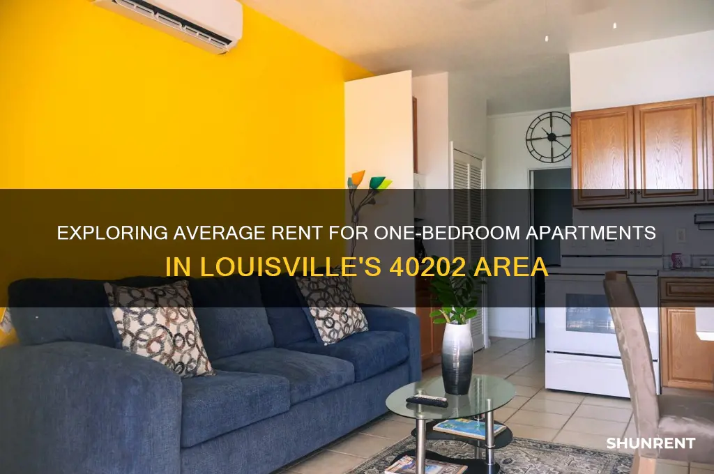 what is average rent for one bedroom in 40202 area