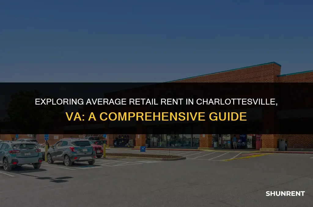 what is average retail rent charlottesville va