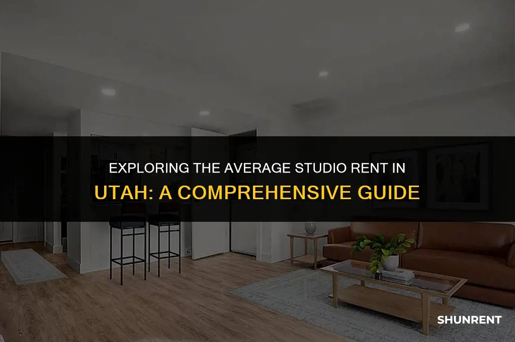 what is average studio rent in utah
