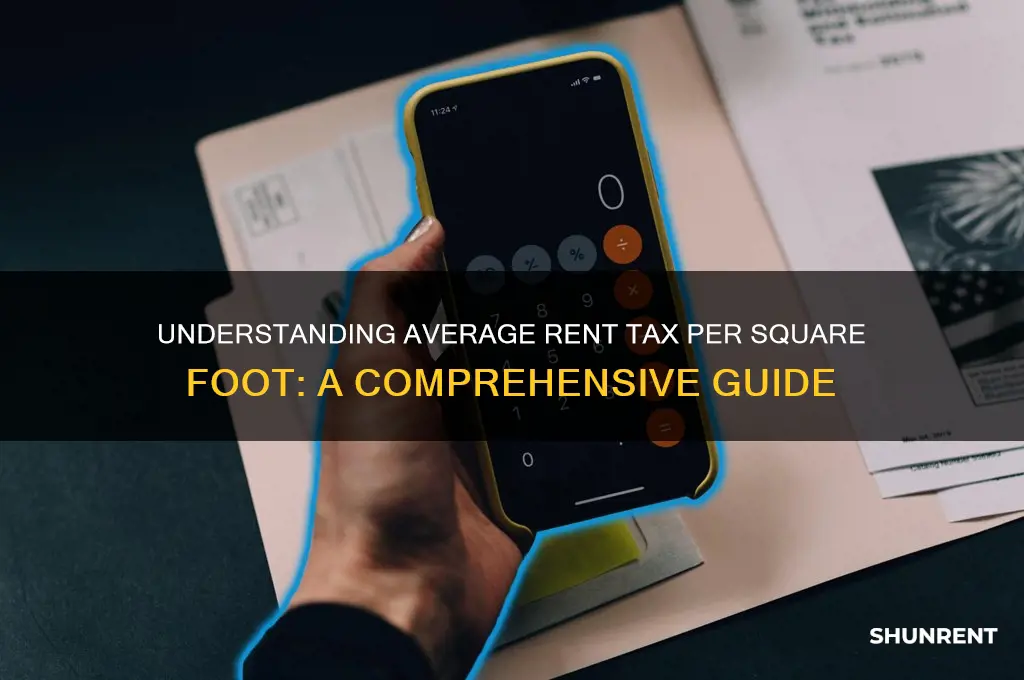 what is average tax for rent per square foot