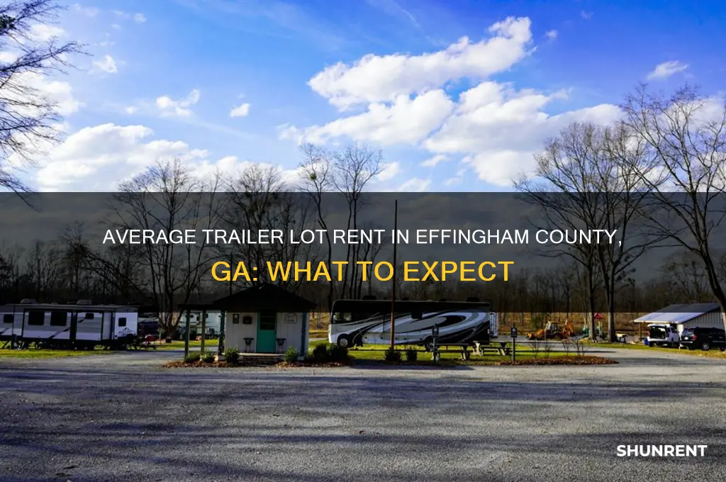 what is average trailer lot rent in effingham county ga