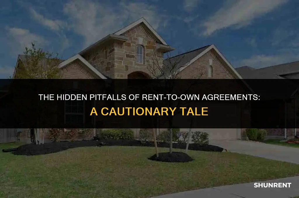 what is bad about rent to own