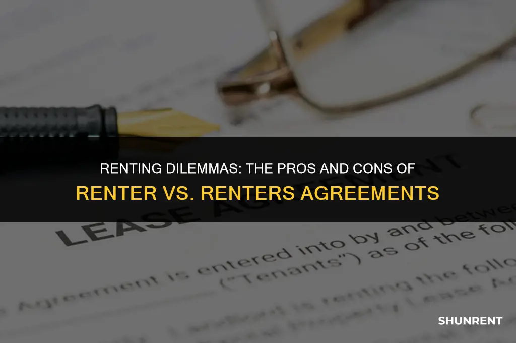 what is better renter or renters agreement