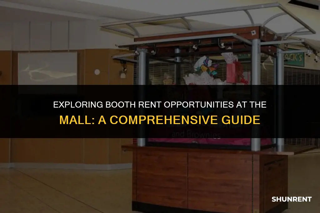 what is booth rent at the mall