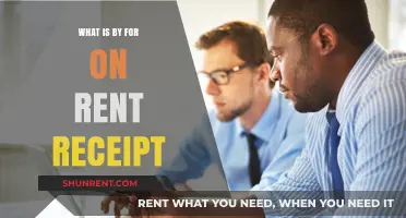 Understanding Rent Receipts: A Guide to 'By For On