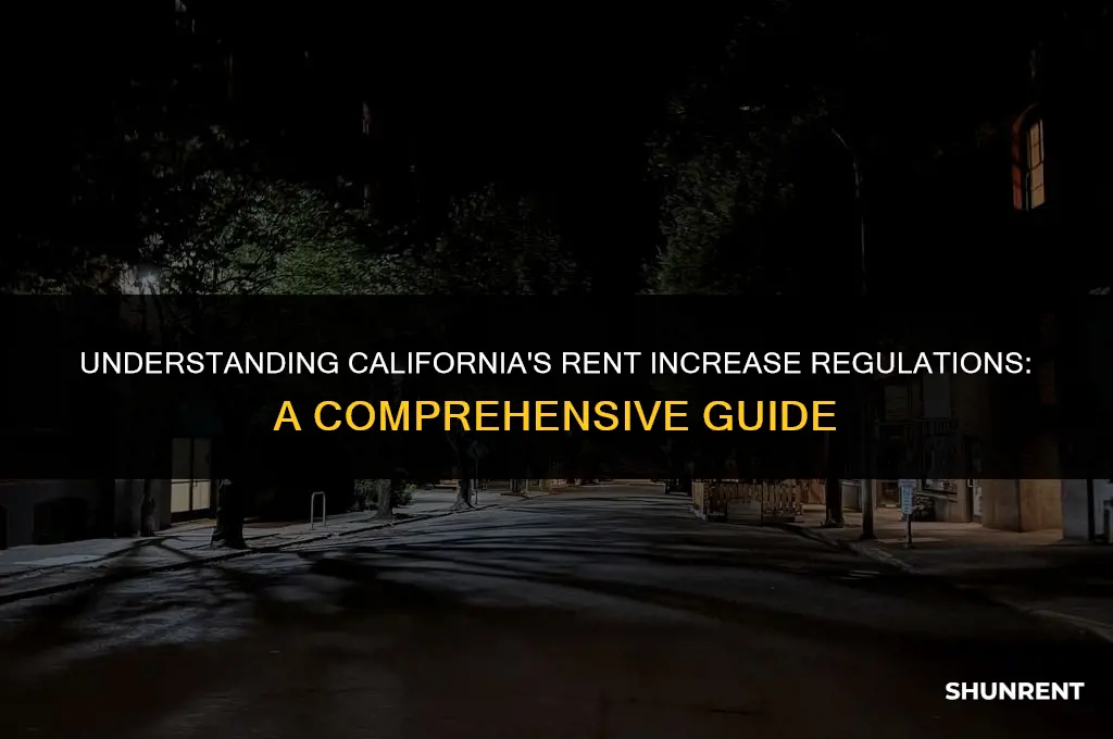 what is california law on raising rent