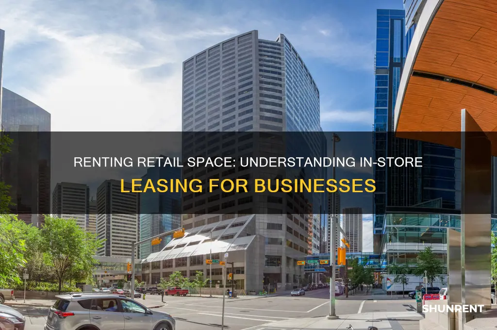 what is called when you rent space in store