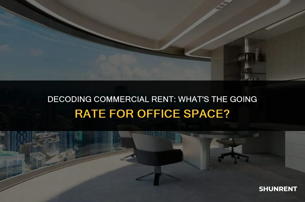 what is commercial office space renting for