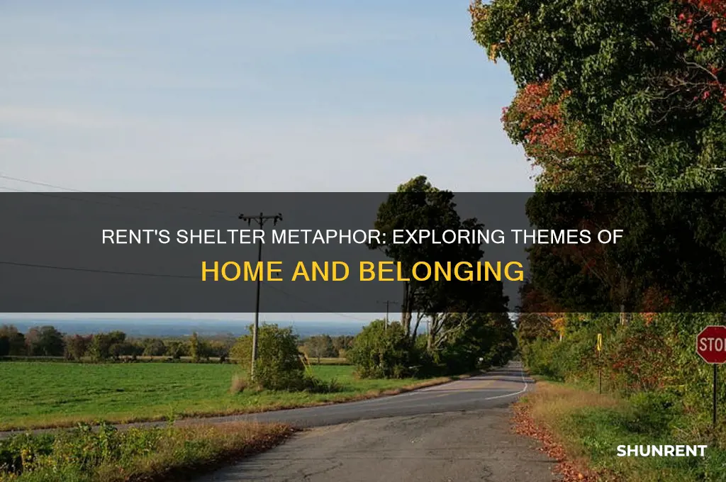 what is compared to shelter in the musical rent