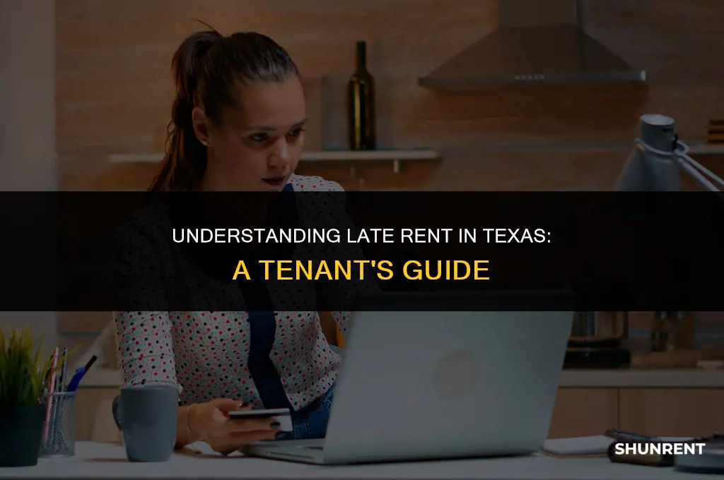 what is consider late rent in texas