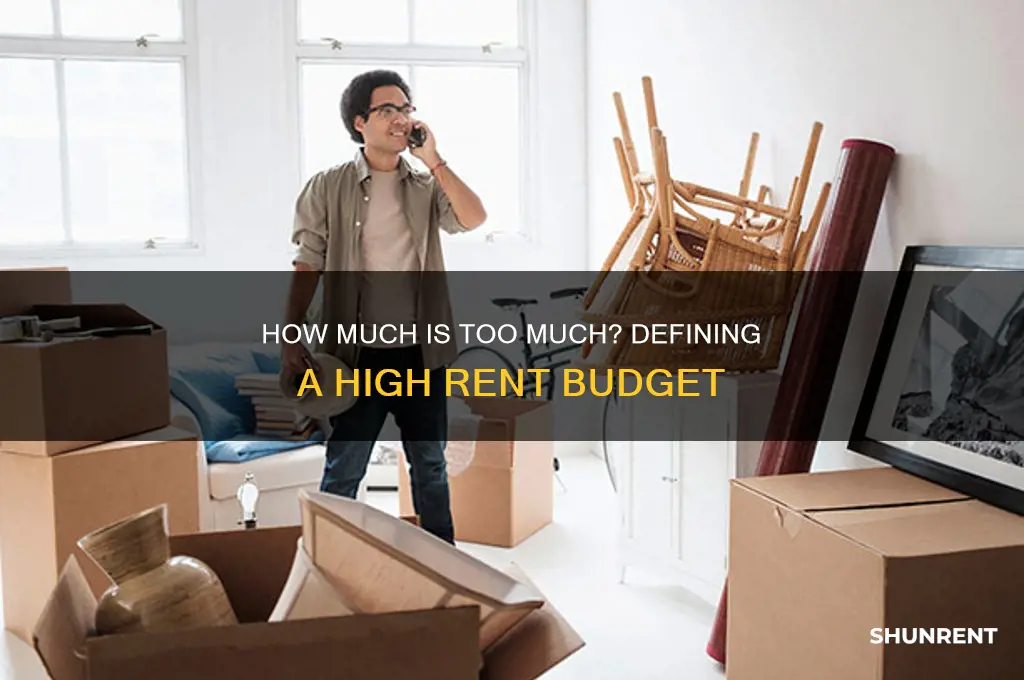 what is considered a lot to spend on rent