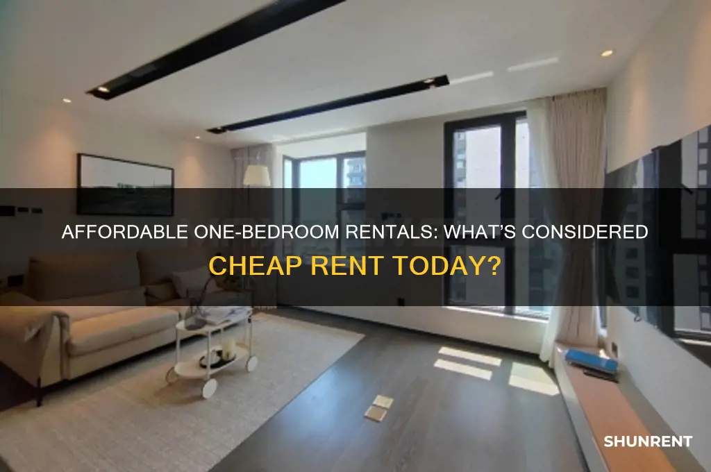 what is considered cheap rent for a one bedroom