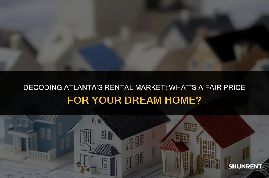 what is considered reasonable rent price atlanta