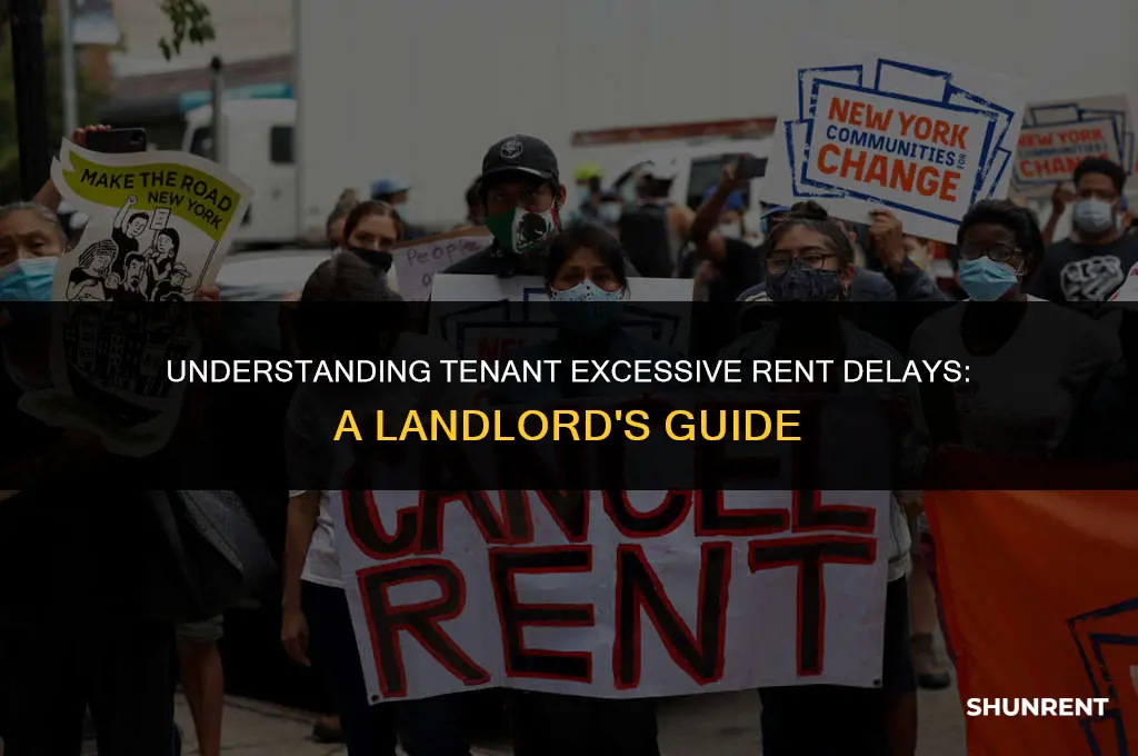what is considered tenant excessive rent delays