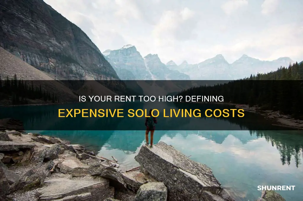 what is considred expensive rent for 1 person