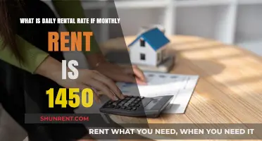 Calculating Daily Rental Rate from Monthly Rent of $1450: A Guide