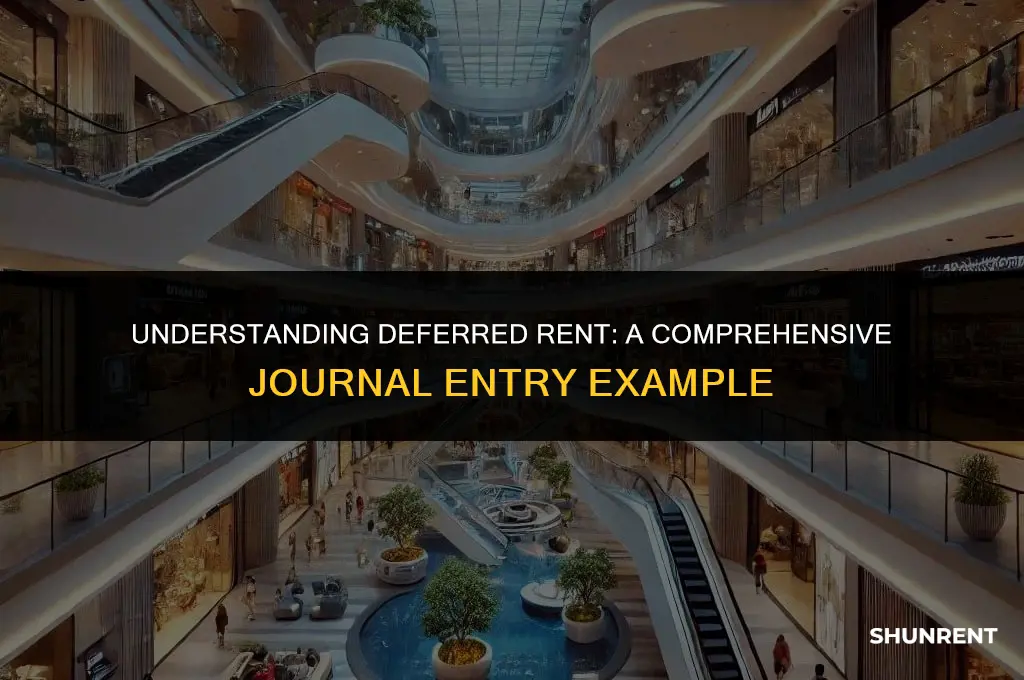 what is deferred rent journal entry example