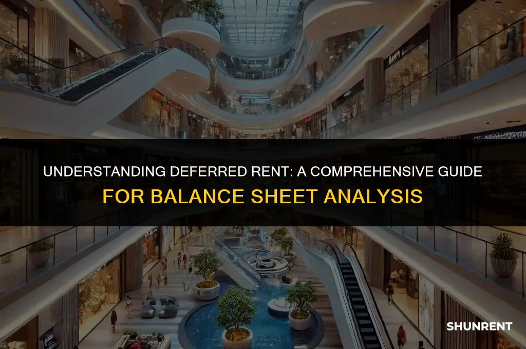 what is deferred rent on balance sheet