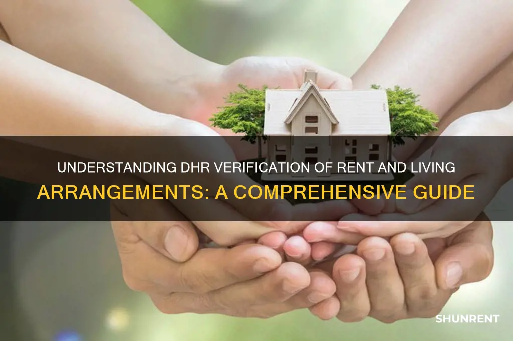 what is dhr verification of rent and living arrangements