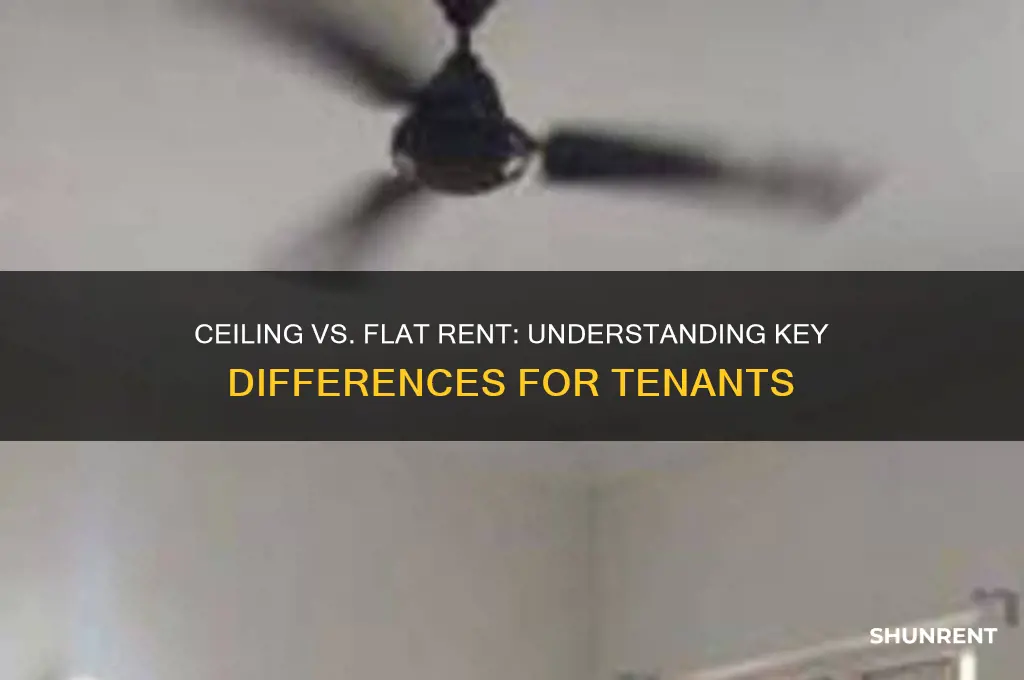 what is difference between ceiling rent and flat rent