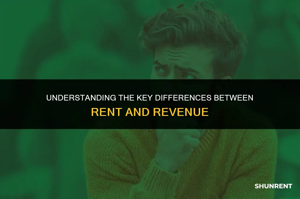 what is difference between rent and revenue