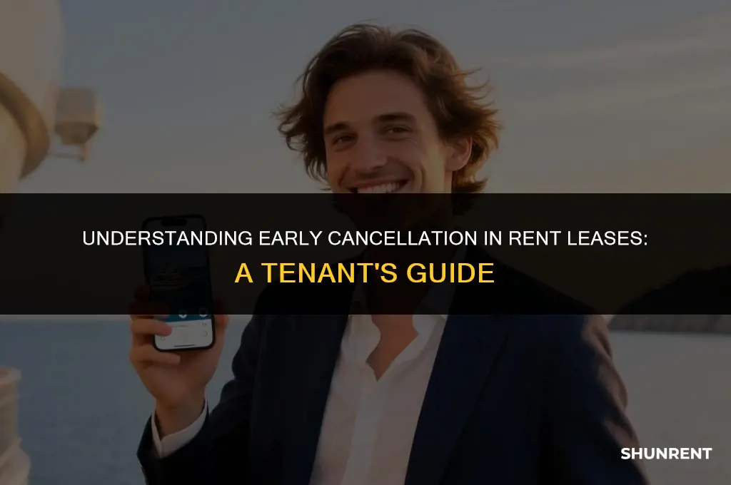 what is early cancelation in rent lease