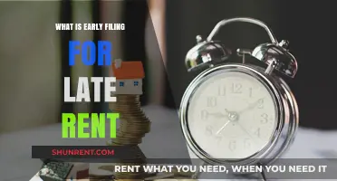 Navigating Early Filing Options for Late Rent Payments