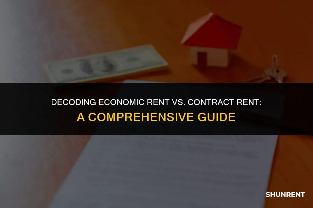 what is economic rent and contract rent