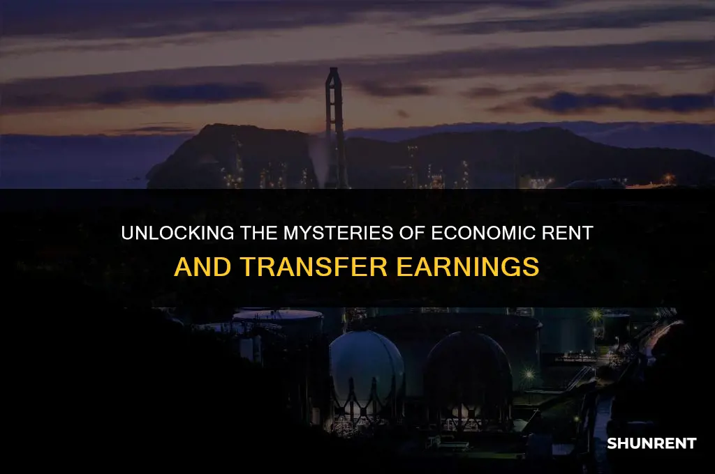 what is economic rent and transfer earnings