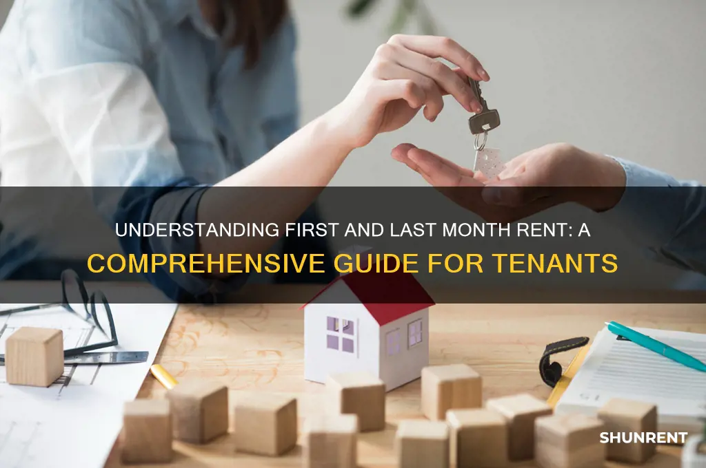 what is first and last month rent