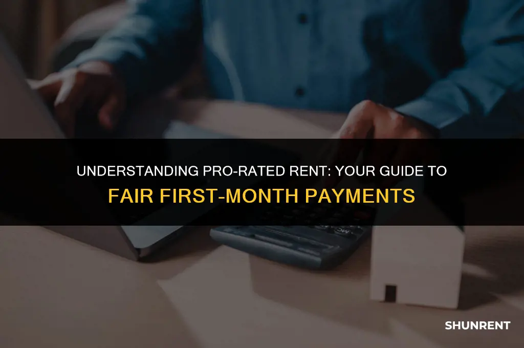 what is first month pro-rated rent