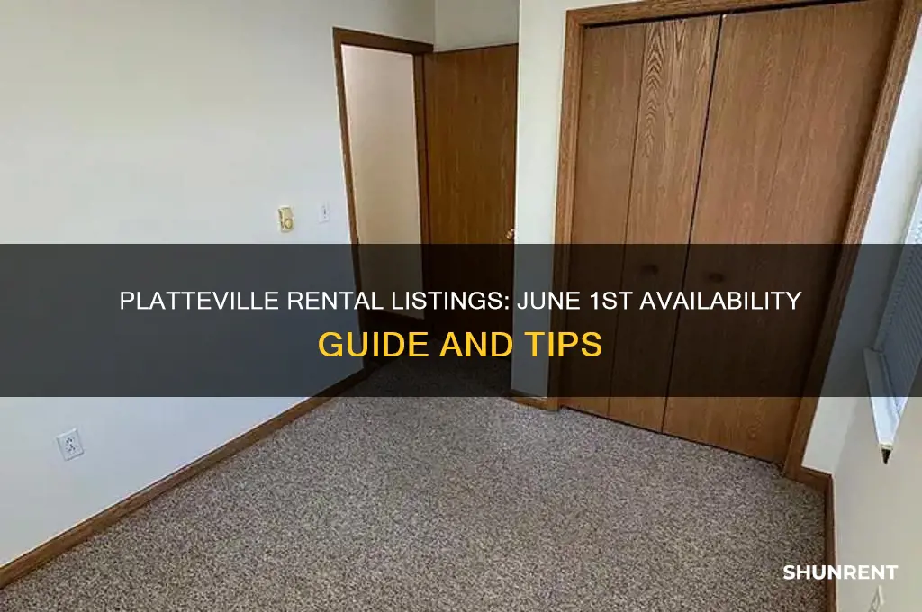 what is for rent in platteville june 1