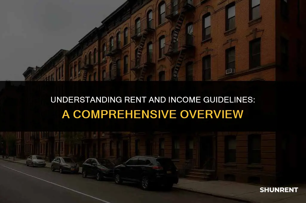 what is general guidelines rent and income