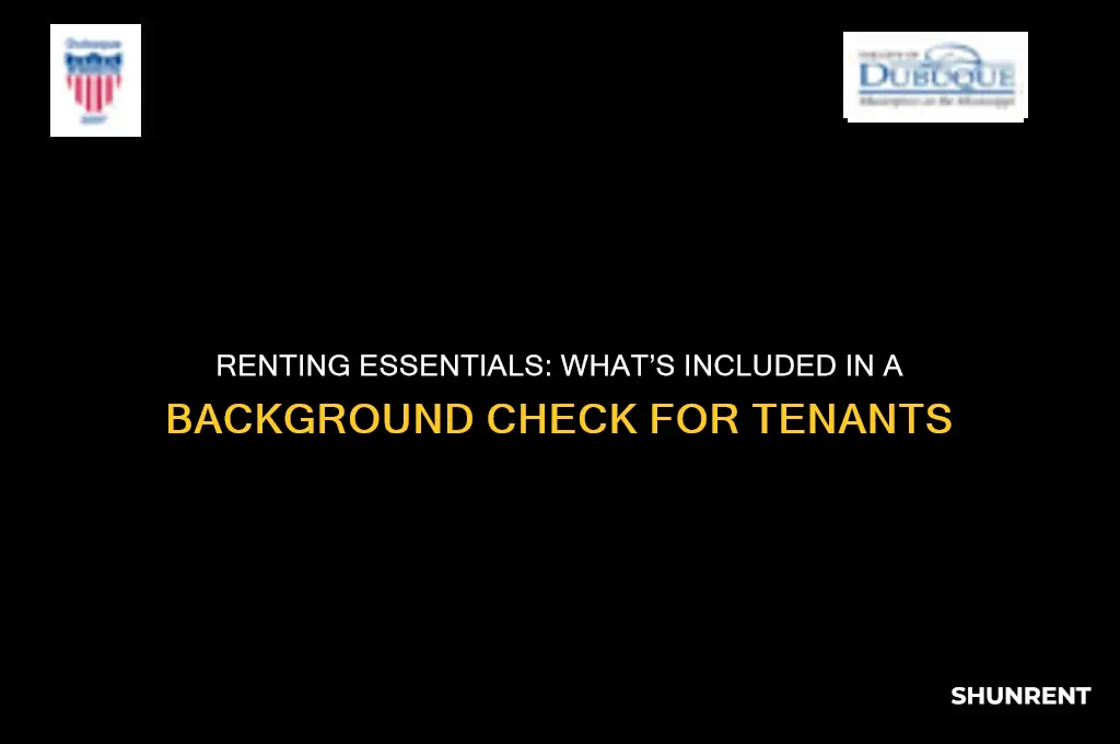 what is in a background check for renting