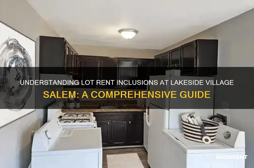 what is included in lot rent at lakeside village salem
