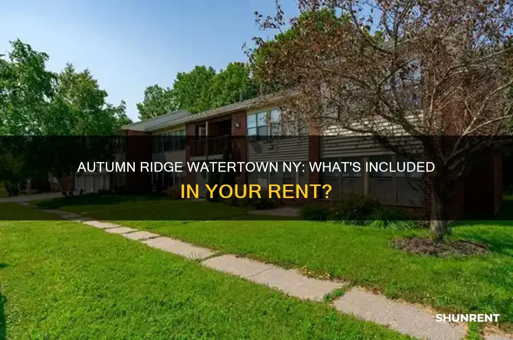 what is included in rent at autumn ridge watertown ny