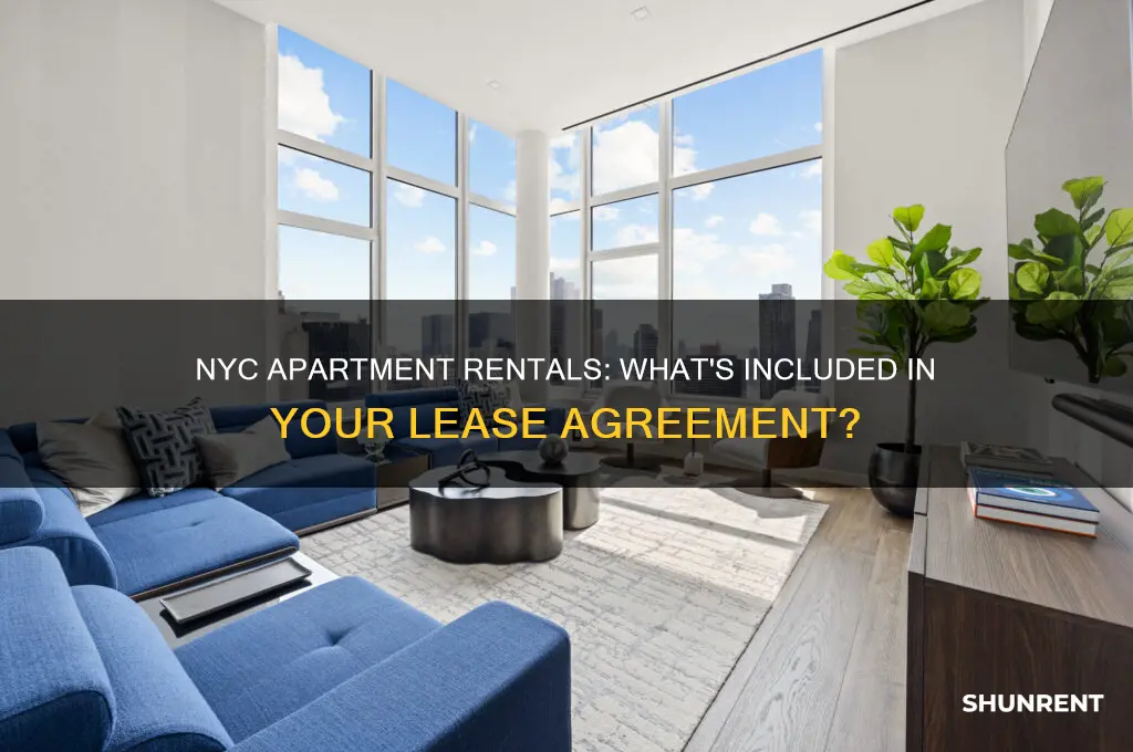 what is included when renting an apartmeent in nyc