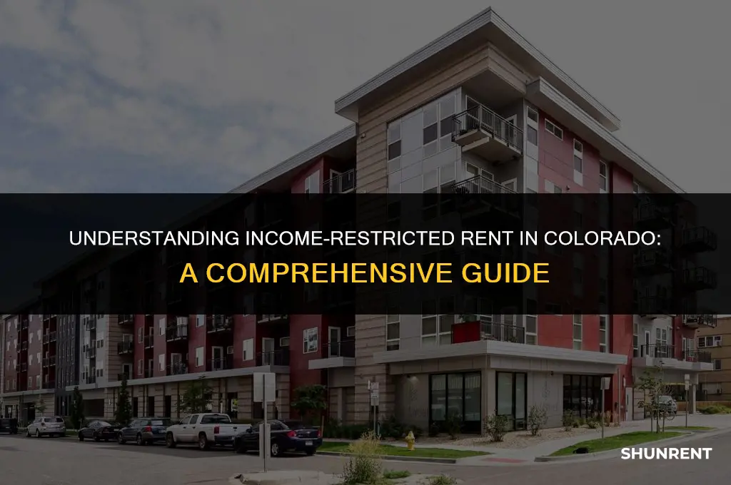 what is income restricted rent in colorado