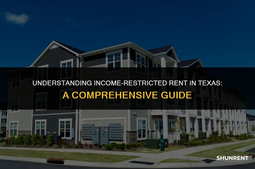 what is income restricted rent in texas