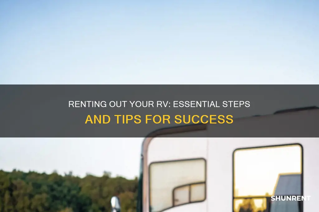 what is invovled in renting out your rv