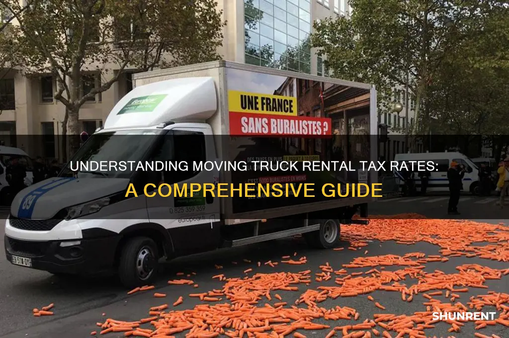 what is is the tax rate for renting moving trucks
