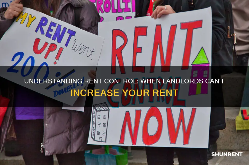 what is it called when rent cannot go up