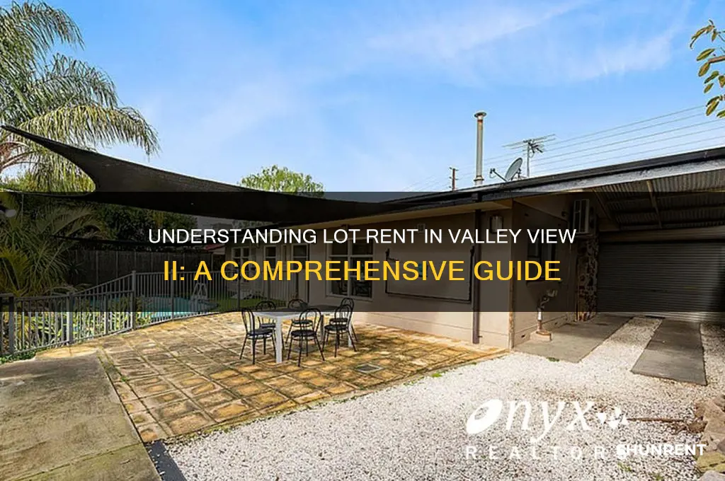 what is lot rent in valley view ii