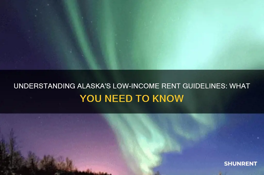 what is low income guidlines for rent in alask
