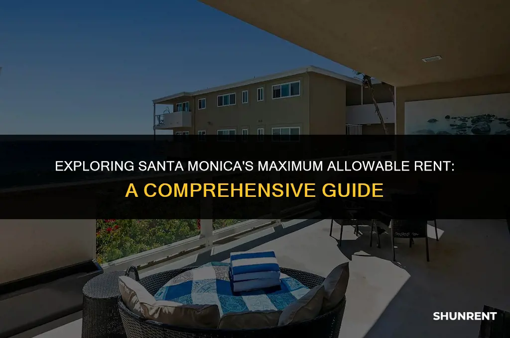 what is maximum allowable rent sant amonica